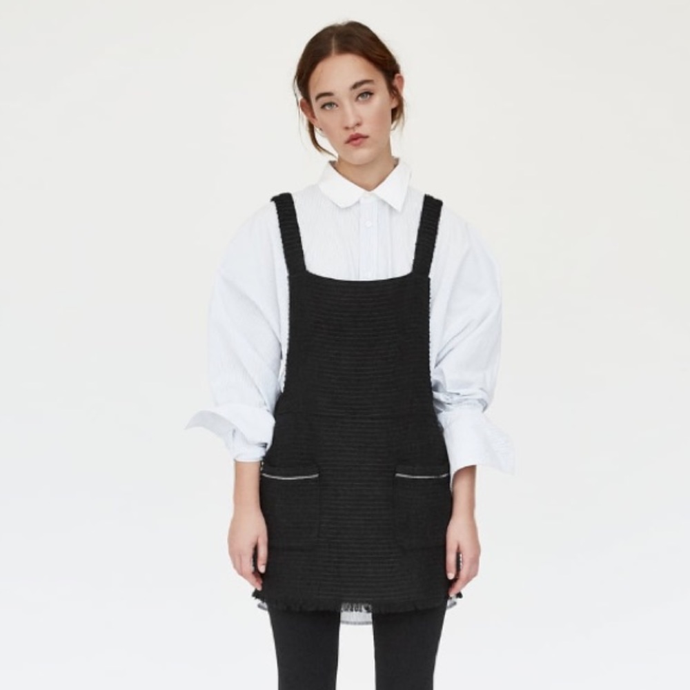 Zara Tweed Overall Dress
